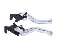 Jayruit CNC Aluminum Adjustable Brake Clutch Levers for Fuxi Fire Models - Handlebar Control Set Easy Installation Gold(Silver)