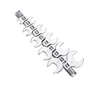 Jayruit Crowfoot Wrench Set 10pcs 3/8 Inch Drive 10mm to 19mm Metric Foot Open End Spanner for Automotive Tools