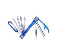 Jayruit Folding Hex Key Set Chrome Vanadium Steel Metric for SAE Multi Tool for Bike Repair Vehicle Maintenance Furniture Assembly Compact Storage 40x84mm(A)