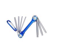 Jayruit Folding Hex Key Set Chrome Vanadium Steel Metric for SAE Multi Tool for Bike Repair Vehicle Maintenance Furniture Assembly Compact Storage 40x84mm(C)