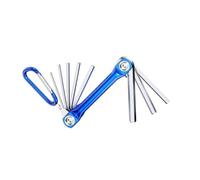 Jayruit Folding Hex Key Set Chrome Vanadium Steel Metric for SAE Multi Tool for Bike Repair Vehicle Maintenance Furniture Assembly Compact Storage 40x84mm(B)