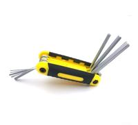 Jayruit Folding Hex Key Set Metric Wrench Kit for Bike Repair Photographic Equipment Steel Construction Compact Portable Tool 2-10mm