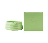 Jayruit Traditional Matcha Bowl with Spout Scratch, Ceramic Matcha Tea Bowl, Handcrafted, Matcha Whisk, for Traditional Tea Ceremony(Green)