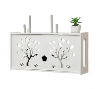 Jayruit Wifi Router Storage Boxes, Large Wireless Router Rack Living Room Wall Mounted WiFi Storage Box Router Organizer Home Decoration, Type B