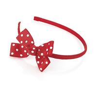 Jays Jewellery - Red Polka dot Bow 8mm Headband Alice Band