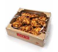 Jay's Peanut Cookies 400g, Halal, Vegetarian, 6 PACKS | 35% Peanut Content, No Artificial Preservatives, Handmade, Window Box, Roasted Peanut Topping