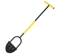 Jayseuw Lawn Edging Trimmer, Lawn Edging Cutter with Handle, Sharp Sawtooth Crescent Blade and T-Handle for Lawn Edging, Flower Beds, Walkways and Patios