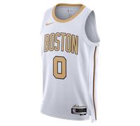 Jayson Tatum Boston Celtics City Edition Men's Nike NBA Swingman Jersey - White - Polyester L