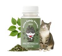 JAYU PET Active Catnip Powder (0.5 oz) - Potent Fresh Leaves for Entertaining Cats, Reducing Stress & Anxiety, Reviving Old Toys
