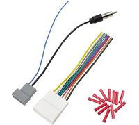Jayubien 20Pin Wiring Harness for Nissan Radio Wire Antenna Adapter Kit, Compatible with Altima Versa Sentra Frontier Xterra Titan Leaf Juke Pathfinder Rogue Subaru Car Stereo Connector