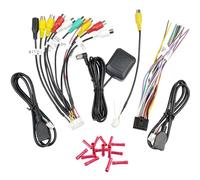 Jayubien Radio Wiring Harness Kit 16Pin ISO Android Car Stereo Wire Harness with Butt Connectors 10Pin 20Pin RCA Adapter GPS Antenna Cable 4Pin/6Pin USB Cord