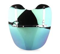 JAYWIS 19" Motorcycle Windshield Windproof Windscreen For Harley Dyna Blackline Breakout Bad Boy FXSTSB Cross Bones Freewheeler Wind Shield Screen Air Deflector(Deep-Iridium)