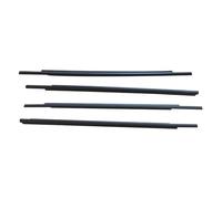 JAYWIS 4pcs Car Window Sealing Strip for Mitsubishi for Outlander 2007-2018 Glass Sealed Side Weatherstrip Front Rear Moulding Trim Outside Window Trim(2007-2012)