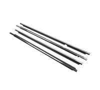 JAYWIS 4Pcs Car Window Sealing Strip for Toyota for Corolla CE LE S XRS 2003-2008 Outer Front Rear Belt Moulding Trim Black/Chrome Outside Window Trim(Chrome)