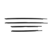 JAYWIS 4Pcs Car Window Sealing Strip for Toyota for Yaris Sedan 2007-2016 Weatherstrip Front Rear Side Glass Exterior Rubber Belts Outside Window Trim
