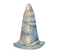 JAYWIS Beach Sunset -Print Youth Hooded Cape - Printed Adjustable Cloak For Teens, Halloween Adventures, Parties & Festive Appare L