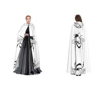 JAYWIS Bee Love -Print Budget Hooded Cloak For Adults - Adjustable Cape Halloween Costumes, Festivals & Gothic Events