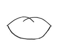 JAYWIS Car Rear Upper Trunk Windshield Belt For BMW E39 525i 528i 530i 540i 1997-2003 51318159785 Auto Seals Moulding Trim Waterproof Outside Window Trim