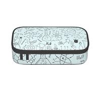 JAYWIS Chemistry Print Print Pencil Case, Big Capacity Pencil Cases for High School College Office Students Women Adults School Office Stationary Organiser Holder
