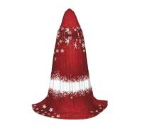 JAYWIS Christmas -Print Youth Hooded Cape - Printed Adjustable Cloak For Teens, Halloween Adventures, Parties & Festive Appare L