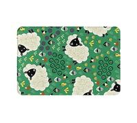 JAYWIS Cute Cartoon Sheep Print Doormat,Soft Entrance Rug,Non-Slip Doormat For Indoor And Outdoor, Washable Front Back Door Entrance Rug 16 X 24 In(40 X 60cm)