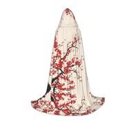 JAYWIS Floral -Print Youth Hooded Cape - Printed Adjustable Cloak For Teens, Halloween Adventures, Parties & Festive Appare L