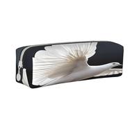 JAYWIS (Flying Dove) Print Leather Pencil Case with Zipper Handmade Crossgrain,Compact for School,Office & Travel