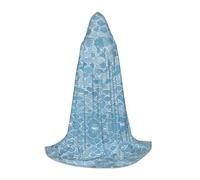 JAYWIS Gold Mermaid Scale -Print Youth Hooded Cape - Printed Adjustable Cloak For Teens, Halloween Adventures, Parties & Festive Appare S