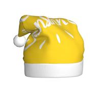 JAYWIS Goodlooking Hello -Print Adult Plush Christmas Hat Santa Style Pom-Pom, Warm Soft Holiday Headwear For Parties Christmas Celebration.