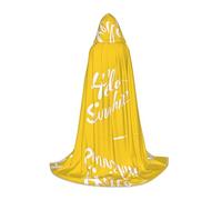 JAYWIS Goodlooking Hello -Print Youth Hooded Cape - Printed Adjustable Cloak For Teens, Halloween Adventures, Parties & Festive Appare L