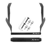 JAYWIS GPS Handlebar Holder Motorcycle Navigation Bracket For XMAX300 XMAX 250 2023 2024 CNC Aluminum Phone Front Holder GPS Stand Plate Parts(BLACK 1)
