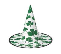 JAYWIS Happy holidays -Print Full Coverage Halloween Hat Adult - Packable Witch Headwear For Renaissance Fairs, Gothic Parties & Festivals
