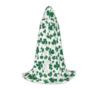 JAYWIS Happy holidays -Print Youth Hooded Cape - Printed Adjustable Cloak For Teens, Halloween Adventures, Parties & Festive Appare L