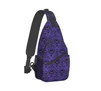 JAYWIS Haunted Mansion Print Chest Shoulder Bag,Multipurpose Crossbody Shoulder Bag,Hiking Casual Daypack For Men Women