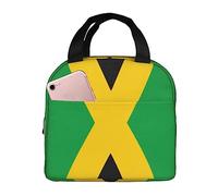 JAYWIS Jamaica Flag Print Lunch Bags for Women for Work,Large Capacity Lunch Tote Bag,Lunch Box Container for Work School Office
