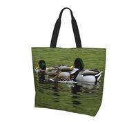 JAYWIS Loon Nature Bird -Print Spacious Women's Shoulder Bag - Lightweight Water-Repellent Tote For Shopping & Commute, Roomy Main Compartment, Carry As Purse