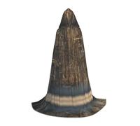JAYWIS Mechanical Pipeline Wall -Print Youth Hooded Cape - Printed Adjustable Cloak For Teens, Halloween Adventures, Parties & Festive Appare S