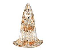 JAYWIS Mid Century Modern -Print Youth Hooded Cape - Printed Adjustable Cloak For Teens, Halloween Adventures, Parties & Festive Appare L