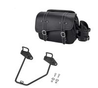 JAYWIS Motorcycle Saddlebag For Y&amaha SR400 MT-07 Side Saddle Bag PU Travel Tool Waterproof Bag Travel Bag(Bundle Left Black 2)