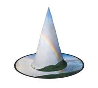 JAYWIS Niagara Falls -Print Full Coverage Halloween Hat Adult - Packable Witch Headwear For Renaissance Fairs, Gothic Parties & Festivals