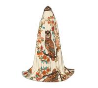 JAYWIS Owl Beliefs -Print Youth Hooded Cape - Printed Adjustable Cloak For Teens, Halloween Adventures, Parties & Festive Appare L