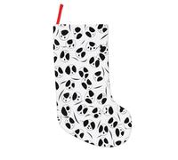 JAYWIS Panda Cute Pattern -Print 18 Inch Patchwork Christmas Stockings - Large Holiday Decor With Hanging Loop For Festive Home Gift Giving.