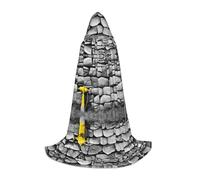 JAYWIS Pebble Stone -Print Youth Hooded Cape - Printed Adjustable Cloak For Teens, Halloween Adventures, Parties & Festive Appare L