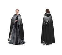 JAYWIS Plane flying over the sea -Print Budget Hooded Cloak For Adults - Adjustable Cape Halloween Costumes, Festivals & Gothic Events