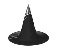 JAYWIS Plane flying over the sea -Print Full Coverage Halloween Hat Adult - Packable Witch Headwear For Renaissance Fairs, Gothic Parties & Festivals