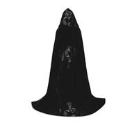 JAYWIS puppies dog -Print Youth Hooded Cape - Printed Adjustable Cloak For Teens, Halloween Adventures, Parties & Festive Appare L
