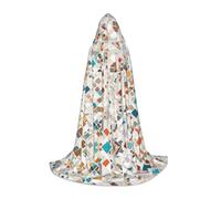 JAYWIS rose gold marble -Print Youth Hooded Cape - Printed Adjustable Cloak For Teens, Halloween Adventures, Parties & Festive Appare S