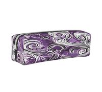 JAYWIS (The sea Witch Inspired) Print Leather Pencil Case with Zipper Handmade Crossgrain,Compact for School,Office & Travel