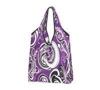 JAYWIS the sea witch inspired -Print Shopping Bags Reusable - Compact Eco-Friendly Tote For Groceries & Travel, Long-Lasting, Holds 35lbs.