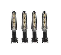 JAYWIS Turning Indicators Lamp Moto Flowing Water Turn Signal Light For MT-125 MT-15 MT-25 MT-10 MT-09/SP FZ16 FZS V2.0 V3.0 Front Rear Indicators Lamps Turn Signal Light(4pcs Flowing)